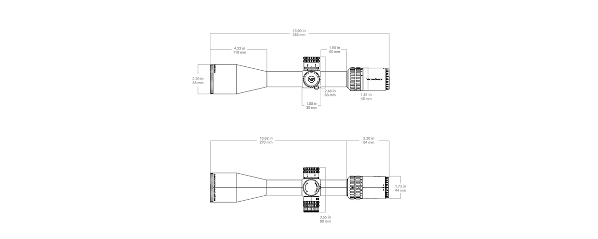 Vector Optics Orion Pro Max 6-24x50 MIL HD FFP riffelsigte