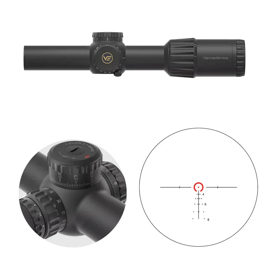 Vector Optics TAURON 1-6x24 SFP riffelkikkert Vector Optics