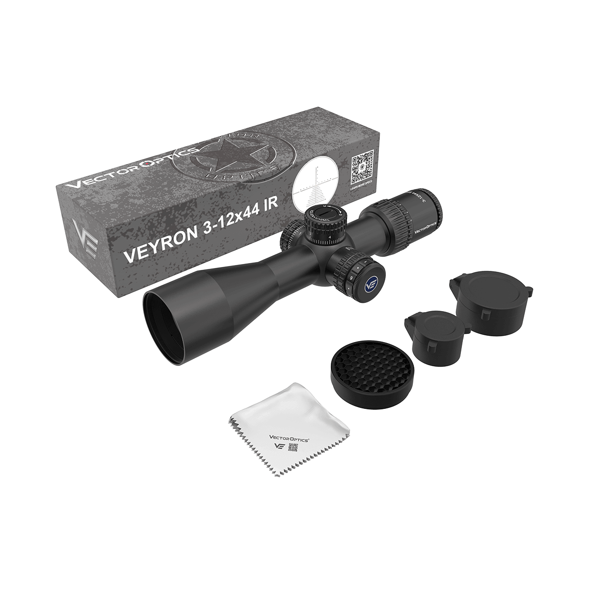 Vector Optics Veyron 3-12x44IR SFP kompakt riffelkikkert