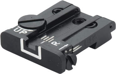 Browning Hi-Power justerbart bagsigte | hvide linjer