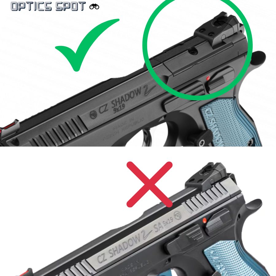 CZ Shadow 2 adapterplade | Aimpoint A-CUT footprint