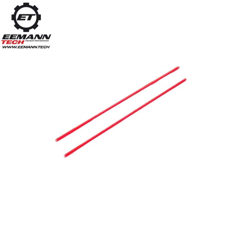 Fiberoptisk erstatningsstav | 2 stk - Rød 1.0 mm