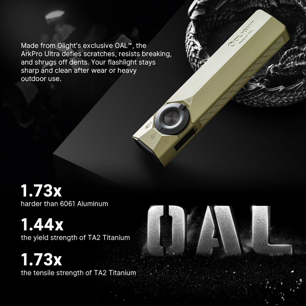 Olight ArkPro Ultra | flad 4-i-1 EDC lygte | 1.700 lm - Olive Green