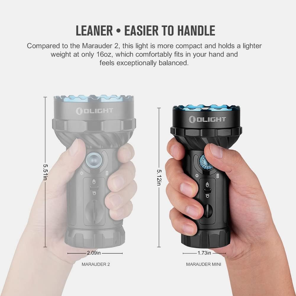 Olight Marauder Mini | genopladelig lygte i flere farver | 7.000 lm
