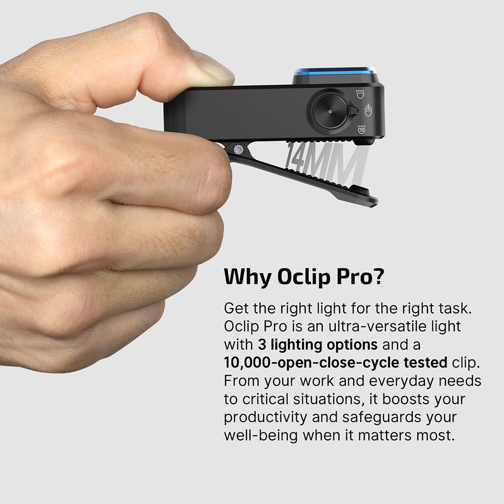 Olight Oclip Pro | multifunktionel clip lygte | 500 lm