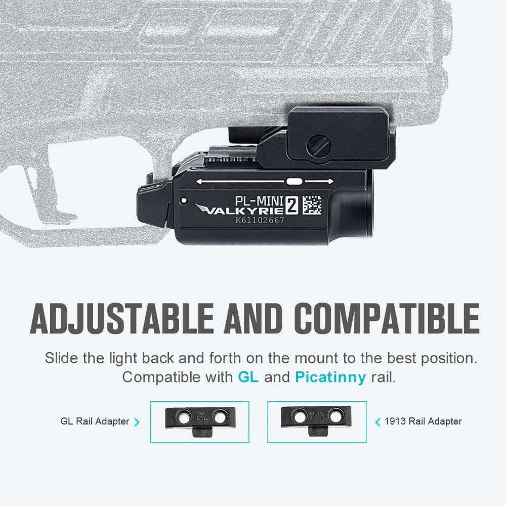 Olight PL-Mini 2 Valkyrie | kompakt pistollygte | 600 lm