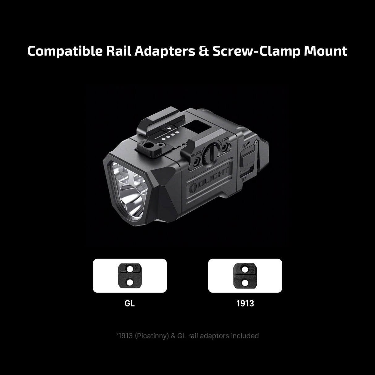 Olight PL X | pistollygte | 1.200 lm