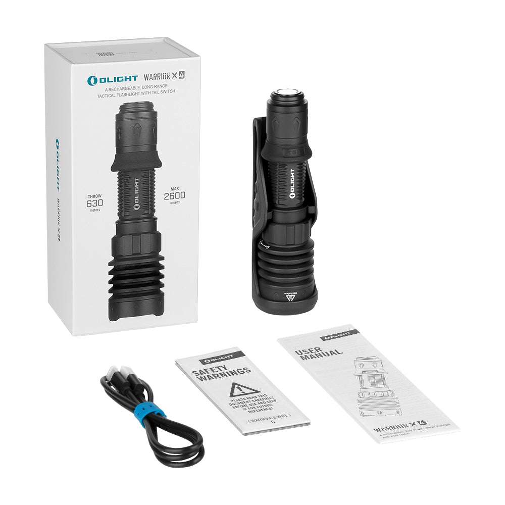 Olight Warrior X 4 | taktisk lygte | 2.600 lm