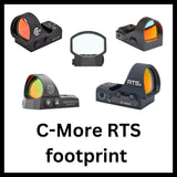 Rødpunktsigter med C-More RTS footprint