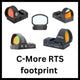 Rødpunktsigter med C-More RTS footprint