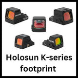 Rødpunktsigter med Holosun K-series footprint