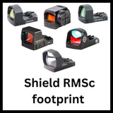 Rødpunktsigter med Shield RMSc footprint