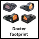 Rødpunktsigter med Docter footprint