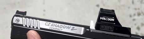 CZ Shadow 2 adapterplade with integrated forwarded bagsigte | Trijicon RMR footprint