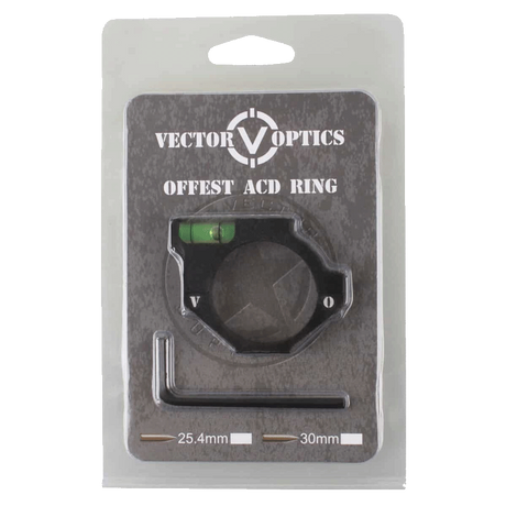 1 inch [25.4 mm] offest boblevaterpas til riffelkikkert