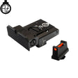 Justerbare sigtemidler til Glock [G17 G19 G26 & other] med fiberoptik | type