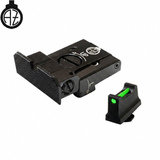 Justerbare sigtemidler til Glock [G17 G19 G26 & other] med fiberoptik | type