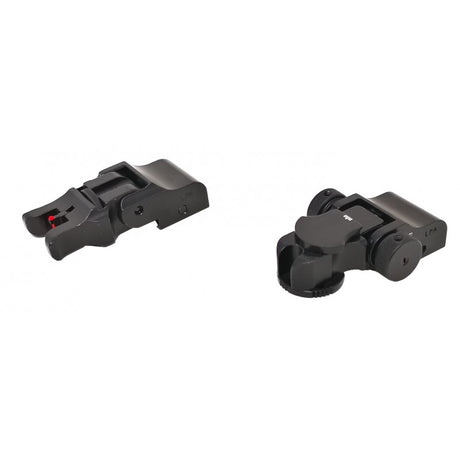 Foldbare justerbare sigtemidler til Picatinny base [AR-15 M4 & other] | med fiberoptik