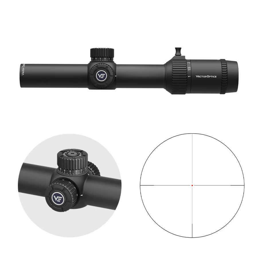 Vector Optics Forester 1-8x24 SFP riffelkikkert 