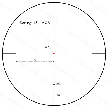 Vector Optics Forester 3-15x50SFP riffelkikkert