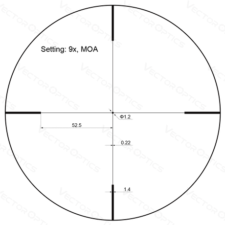 Vector Optics Forester JR. 3-9x40 riffelkikkert