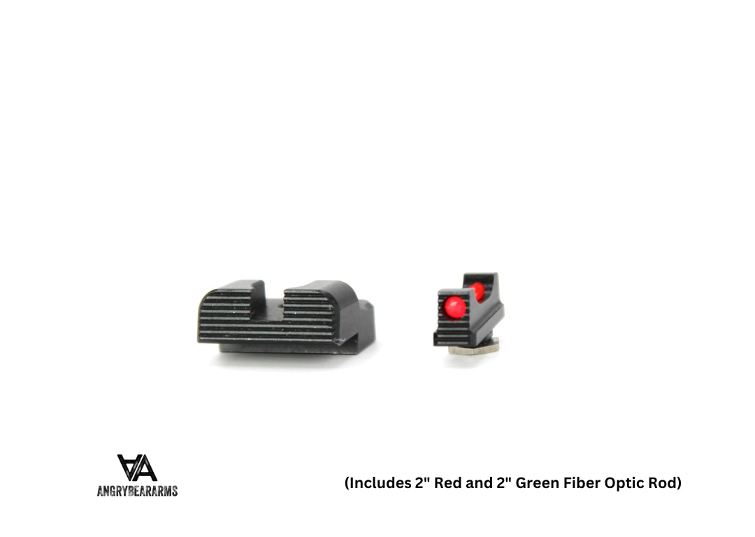 Lave sigtemidler til Glock Slimline [G42 G43 G43X G48] | med fiberoptik