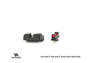 Lave sigtemidler til Glock Slimline [G42 G43 G43X G48] | med fiberoptik