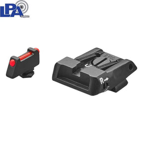 Justerbare sigtemidler til Glock [G17 G19 G26 & other] | med fiberoptik