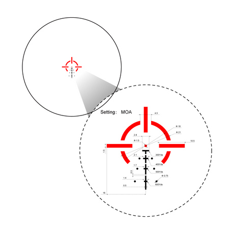 Vector Optics Paragon 3x18 ultra kompakt prismekikkertsigte