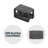 Picatinny rødpunktsmontage med forhøjer [32 mm] | C-More RTS footprint