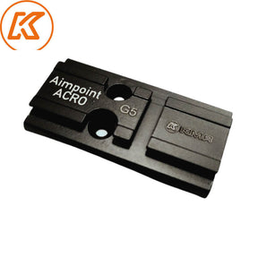 Steel rødpunktsigte plate for Glock MOS | Aimpoint Acro footprint