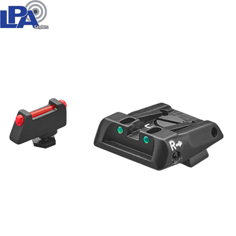 Justerbare sigtemidler til Glock [G17 G19 G26 & other] | med fiberoptik