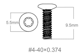 Sæt med skruer 3 stk. | 4-40x0.374’’ [T10]