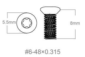 Sæt med skruer 3 stk. | 6-48x0.315’’ [T10]