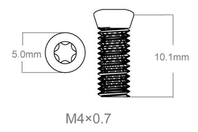 Sæt skruer 3 stk. | M4x0.7 [T10]