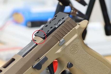 Sig P320-XFIVE [2014 - 2018] adapterplade | type C [RMR RTS & Docter footprint]