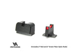 Sig Sauer P220 P226 P229 P320 & P365 Optics Ready høje sportssigtemidler med fiberoptik