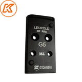 Steel rødpunktsigte plate for Glock MOS | Leupold DPP footprint