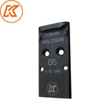 Steel rødpunktsigte plate for Glock MOS | Trijicon RMR footprint