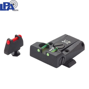 Justerbare sigtemidler til Glock [G17 G19 G26 & other] | med fiberoptik