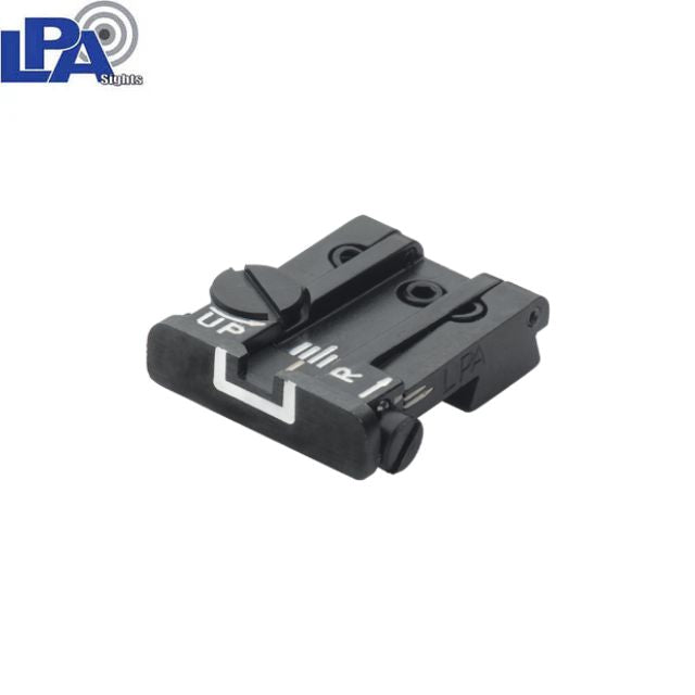 Taurus PT92, PT100 & 58 adjustable rear sight | with white lines
