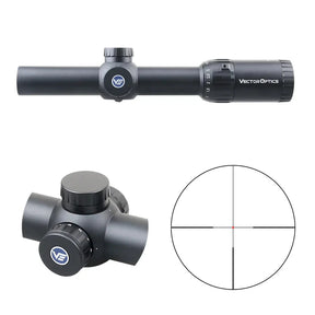 Vector Optics Constantine 1-10x24 Fiber Center Dot riffelkikkert Vector Optics