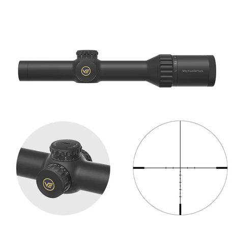 Vector Optics Continental 1-10x24i ED Fiber riffelkikkert Vector Optics