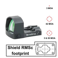 Vector Optics Frenzy-S 1x17x24 MOS Multi Reticle rødpunktsigte 