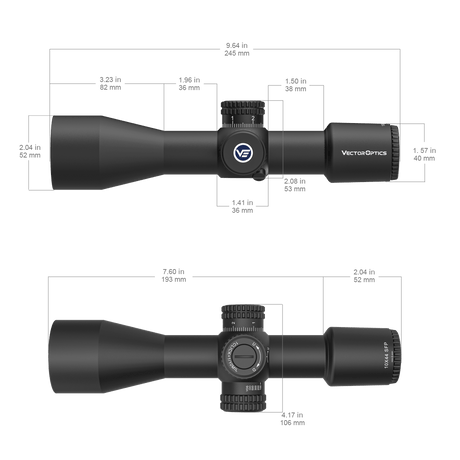 Vector Optics Veyron 10x44 SFP kompakt riffelkikkert