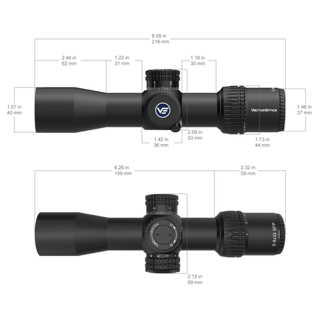 Vector Optics Veyron 2-8x32IR kompakt riffelkikkert
