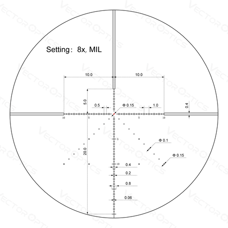 Vector Optics Veyron 2-8x32IR kompakt riffelkikkert