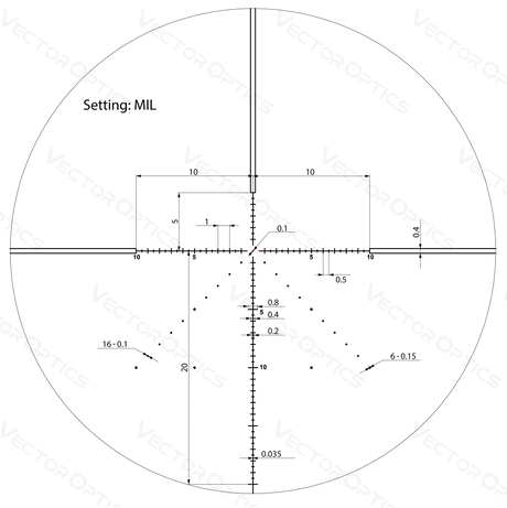 Vector Optics Veyron 4-16x44 IR First Focal Plane Illuminated riffelkikkert