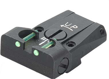Walther Q5 Match SF, Q4 SF OR fuldt justerbart bagsigte | med fiberoptik 