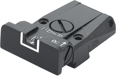 Walther Q5 Match SF, Q4 SF OR fuldt justerbart bagsigte | med hvide linjer 